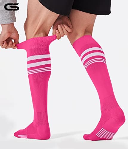 CS Celersport 2/3 pares de meias de softball de futebol para crianças, homens e mulheres meias multi-esportes