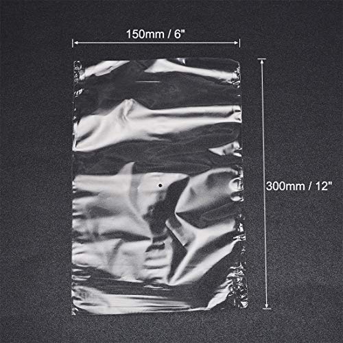 Sacos de embrulho de encolhimento uxcell, 12x6 polegadas 100pcs Sacos de embalagem de embalagem encolhidos com embalagem transparente de embalagem industrial