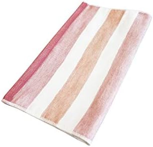 Ippinka senshu toalha de mão japonesa - Ultra Soft and Rick -Srying - listras de dois tons - 13,4 x 31,5 pol.
