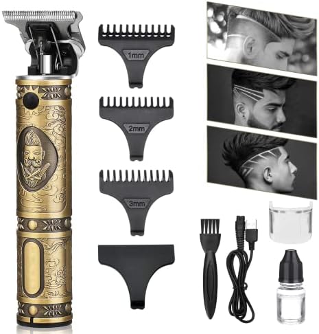 Clippers de cabelo profissional-Clippers sem acordo, aparador de cabelo recarregável-aparador de barba elétrica para homens, barbeiro Clippers, 3 fontes limitados para homens para homens