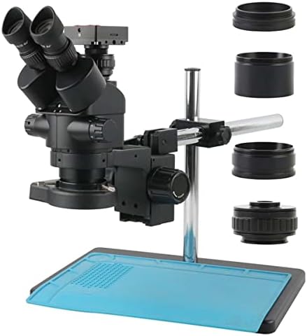 Kit de acessórios para microscópio para adultos 30mp 2k HDMI Microscope Camera 1/2 Adaptador de lentes Simul-focal Trinocular Microscópio estéreo 3.5-90x Consumíveis de laboratório