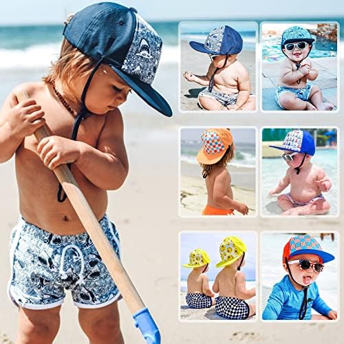 UPF 50+ Kids Baseball Hat Hat Visor Para proteger contra raios solares UV - Capfeta de sol de menino de menina de menina rápida e boné de beisebol impresso
