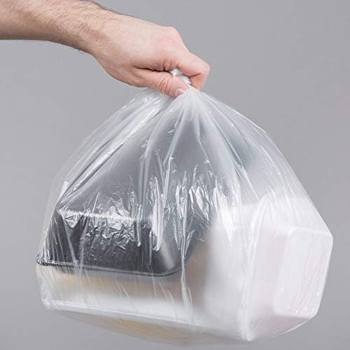 Netko Clear Kitchen Lips Sacos de lixo 7- 10 galões de saco de lixo de plástico transparente para cozinha, casa, escritório, banheiro