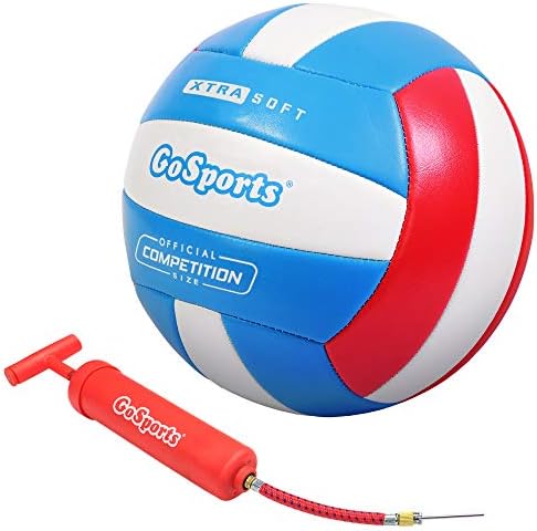 Gosports Soft Touch Recreativo Vôlei - Tamanho da regulamentação para brincadeiras internas ou externas - Inclui Ball Pump - Escolha