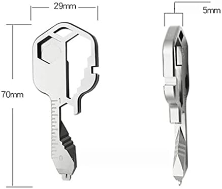 Sperrrins Keychain Multitool-Keychain de abridor de garrafas, 24 em 1 Chave multifuncional Multi-Tool Chain Key Chain Bottle Abridor