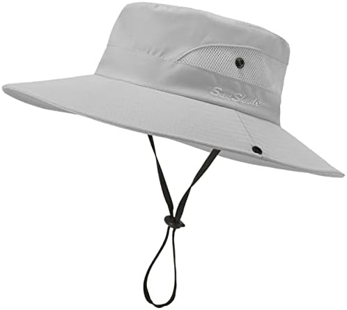 Chapéu do sol do sol feminino Proteção UV Mesh dobrável Mesh largo Caminhando o chapéu de pesca de rabo de cavalo