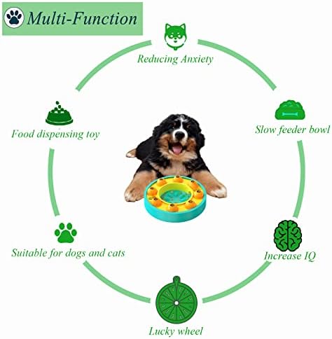 Brinquedo de quebra -cabeça de Wankilo para Treinamento de QI e Estimulação Mental, quebra -cabeças de cães usando para interno e externo, brinquedo de treinamento interativo para pequenos e grandes cães e gatos, alimentador lento