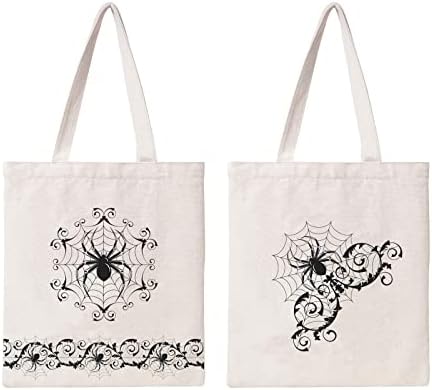 Kazova Cute Cotton Cotton Tote Bag Gothic Minimalist Spdier estético Bag Boho Compras Mandala Flor Tote Bag Presente para ela