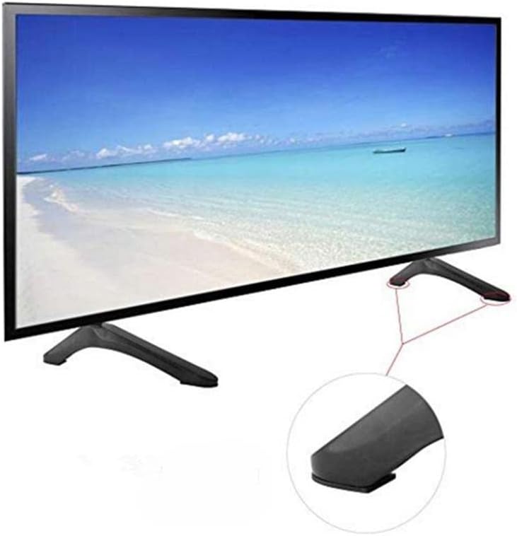 YGQZM 2PCS Universal TV Stand Mount para 32-65 polegadas TV LCD TV Black Television Table Table