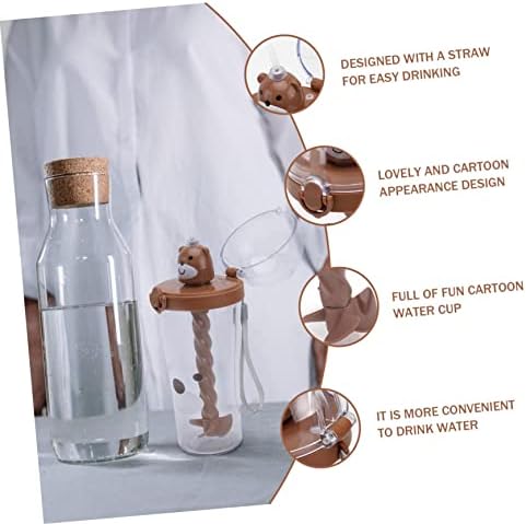 Veemoon 1pc desenho animado Mistura de copos infantis copos de água animal garrafa de água de água garrafas de água para crianças