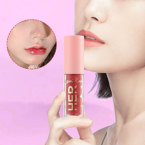 Lipstick líquido hidratante hidratante espelho de acabamento Lip Gloss Long Longng Nonim Jelly Glass Efeito Lip Makeup