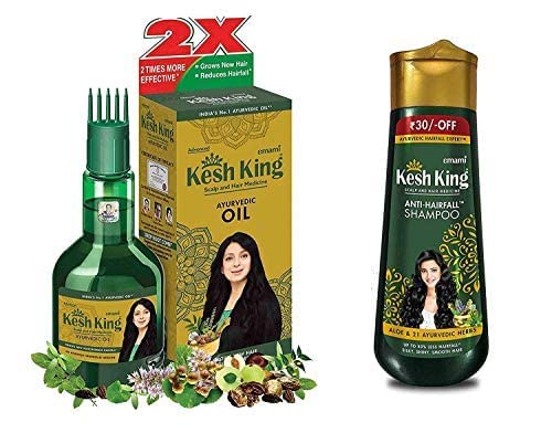 Cambo Ayurvédico Kesh Kesh e óleo de cabelo, 100ml