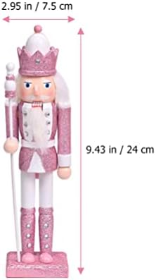 PretyZoom Nutcrackers Nutcrackers de natal 4 PCs Christmas Nutcracker Soldier Decor Decoração de Nutcacker de Natal Soldado