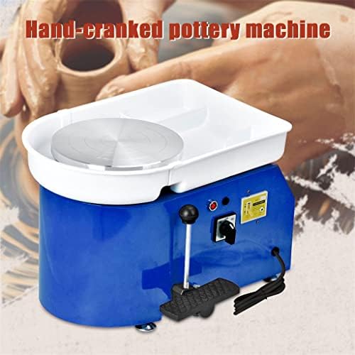 Walnuta Blue Pottery Wheel Pottery Forming Machine 25cm 350W Roda de cerâmica elétrica com pedal de barro de pedal de pegal