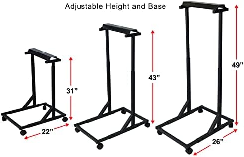 Rack de armazenamento móvel de plano móvel, altura ajustável