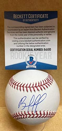Bryan Mata Boston Red Sox Ano de estreia assinado Auto M.L. Baseball Beckett R41100