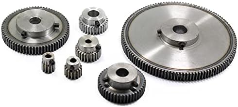 ZhengGuifang ZGF-BR 1PC Pinhão de engrenagem de esporão 1Mod 20t Motor Gears Bore 6/6.35/7/8/10mm 45 Peças CNC de aço