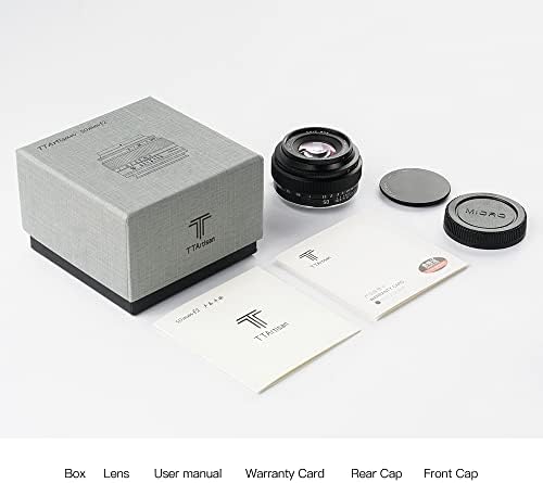 Ttartisan 50mm F2 F2 F2 Lens de retrato manual de abertura grande para a câmera Sony E Mount Mirrorless A5500 A6000 A6300 A6400
