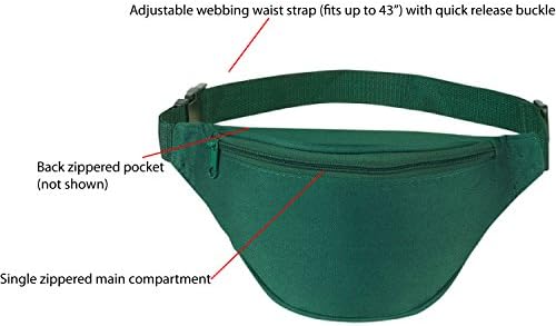Fanny Pack, Airbuyw Cintura ajustável 2 Zipper Sport Running Fanny Pack Bag