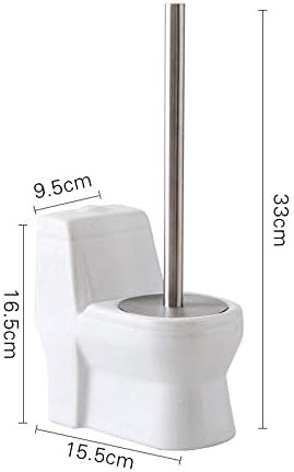 Guojm tigela de vaso sanitário escova de escova de vaso sanitário ferramenta de limpeza de banheiros conjunto de aço inoxidável
