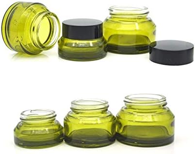 Home Spared Pet vazio garrafas de estimação 10pcs 15g/30g/50g Garrafas de vidro verde vazias garrafas de maquiagem de jarra