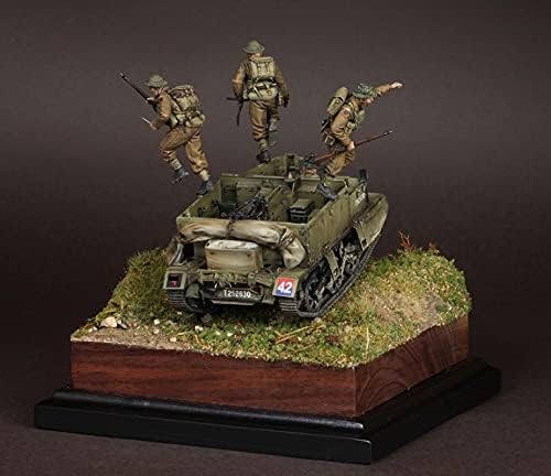 Goodmoel 1/35 WWII British Tank Soldier Resin Figura / Soldado Desmonte e não pintado kit em miniatura / HS-7874