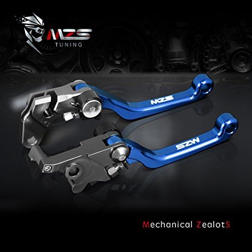 MZS Blue Dirt Bike e ATV Freio Clutch Levers Compatível com WR250R 07-20 | WR250X 07-17 | XT250 08-22 | XT250X 06-17 | TTR125