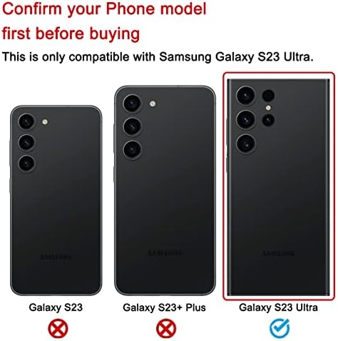 Substituição de vidro traseiro traseiro do Perzework OEM para o Samsung Galaxy S23 Ultra 6,8 polegadas com o REPONS