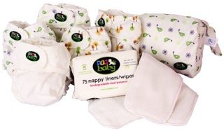 #1 Melhores revestimentos de dupla finalidade para fraldas de pano por nuababy-Soft-Ussented-Biodeginable-Reusable-75 Liners por pacotes em pacote de tração conveniente