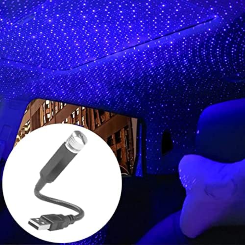 Night Light Projector Starry Lamp Star Night Led LED USB Romântico Purple Blue para decoração de carro de teto em casa