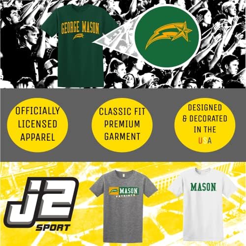 J2 Sport GMU George Mason University Patriots T-shirt-NCAA Unisex Tee