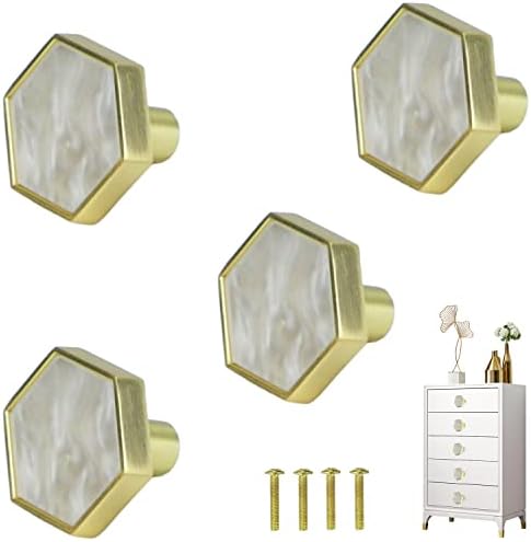 Gartela de armário de hexagon dourado Mutre a gaveta da gaveta Mobneta de mobiliário moderno maça