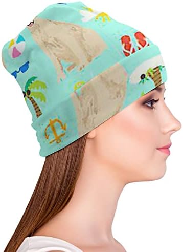 Baikutouan fofo Golden Retriever Print Feanie Hats for Men Women With Designs Skull Cap