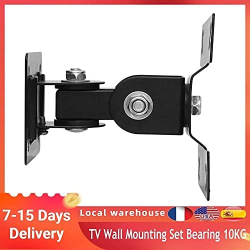 Defina de montagem de parede de TV de TV Yebdd Plano de suporte de parede de 360 ​​graus Monitor de suporte para 14-27 em LCD LED TV Carreging rolamento de 10 kg