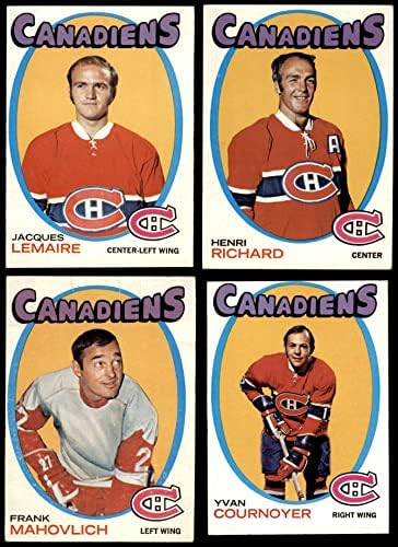 1971-72 Topps Montreal Canadiens, perto da equipe, estabeleceu o Montreal Canadiens VG/EX Canadiens