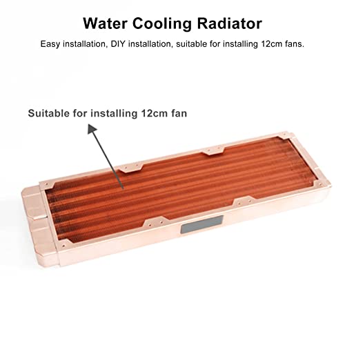 Radiador de resfriamento de água, radiador de computador de tubo redondo de 7 mm, g 4 rosca todos