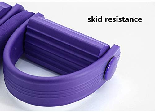 G-Tree Pedal Resistance Banda-Múltiplas pernas Exercício Treinamento de elástico, equipamento de abdomínio natural de látex de 4 tubos em casa para abdômen/cintura/braço/perna Alongamento Treinamento