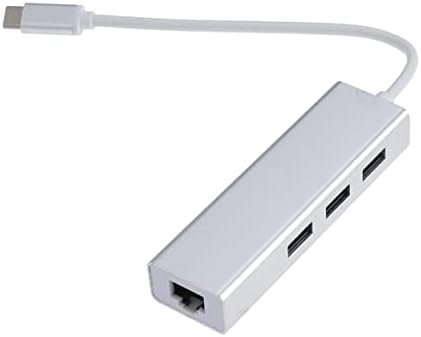 Mobestech USB Hub Data RJ - Para -ports White Ethernet TV com MBPs de laptop de hub de adaptadores para USB portátil