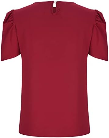Camisas de verão femininas Tshirts de pescoço redondos casuais