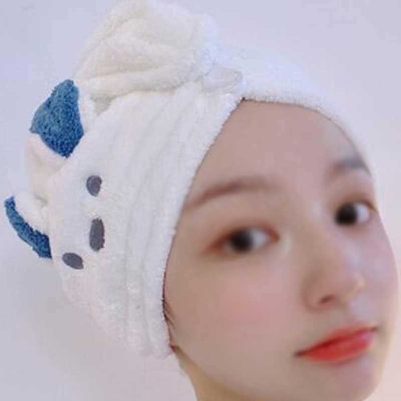 Lhlllhl feminina menina secagem helavô tampa de chuveiro microfibra macia lã fina lã rápida secagem cabelo super absorção turbante