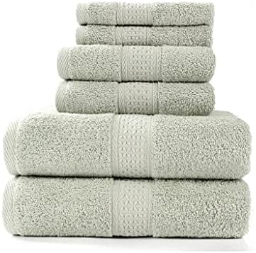 Conjunto de toalhas de banho CZDYUF, 2 toalhas de banho grandes, 2 toalhas de mão, 2 toalhas de algodão macio de algodão macio altamente