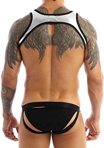 Suspender Men Suspender Body Bulge Bulge Wrestling Singlet Shiny Metallic Letard Jockstrap Bodysuit