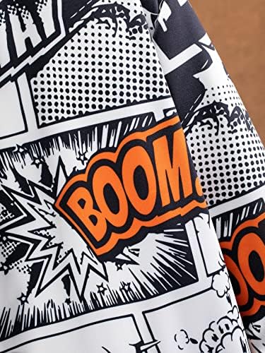 Jaquetas para homens - Men 1pc Random Pop Art Print Stripe Trim Bomber