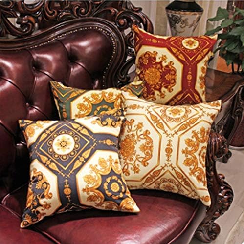 Yinge Removable Throw Pillows, Padrões de impressão de luxo Tampa de travesseiro de estilo europeu Decoração caseira Decorativa travesseiros, para sofás, quartos, etc. Luxo leve de luxo