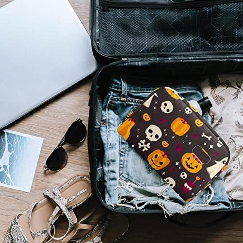 Saco de higiene pessoal pendurado de viagem, organizador de maquiagem portátil, suporte de cosméticos para pincéis, Halloween