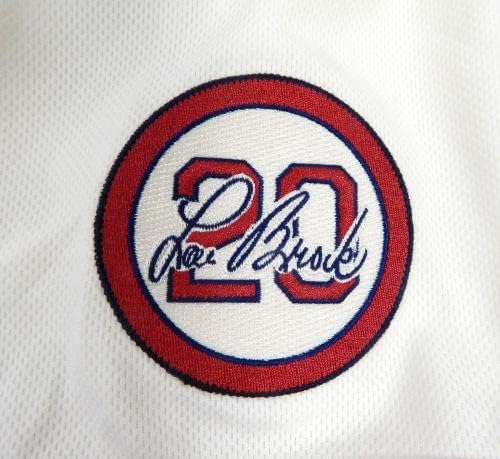 2020 St. Louis Cardinals Jeff Albert #54 Jogo emitido P Jersey de creme usada 20 P 8 - Jogo usado MLB Jerseys