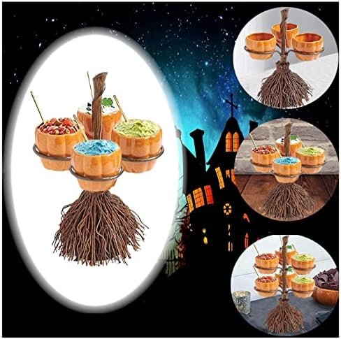 Badjas Halloween Candy Bowl Animated Hand, Halloween Cakes Fruit Candy Display Tower, grande suporte de doces de abóbora,