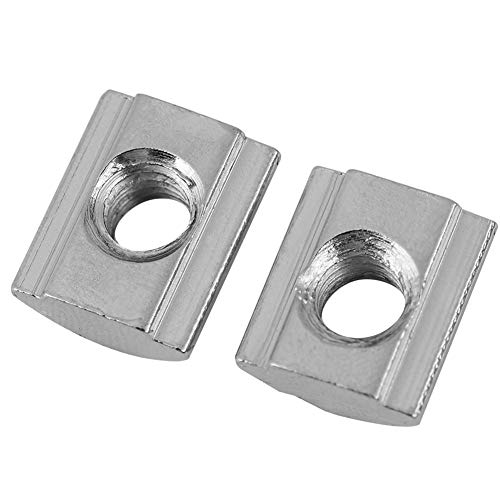 Perfil de alumínio de 50pcs/lote N porcas deslizantes, slide T porca de slot com caixa transparente para acessórios de perfil de alumínio