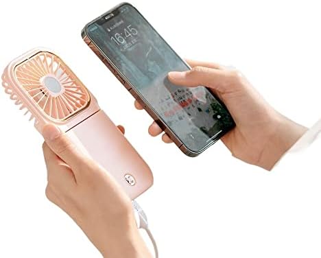 Ventilador de mão mini ultrafinos dobráveis ​​portátil fã de pescoço pendurado USB Charging penduring pescoço ventilador
