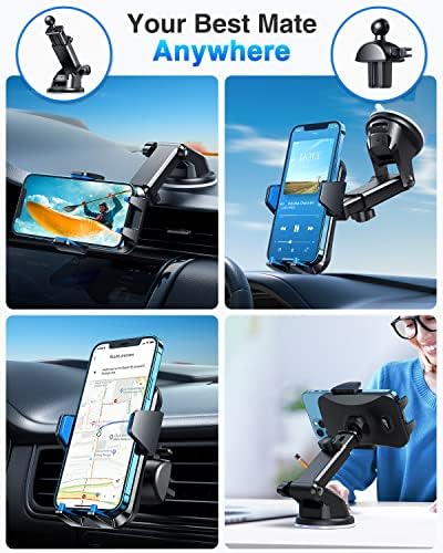Montagem do telefone do carro universal do VanMass, 【Certos de patentes e segurança】 Stand do painel de handsfree atualizado,